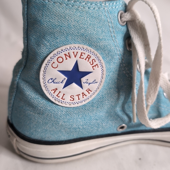 Vintage Converse Chuck Taylor All Star 70  High Top Blue Canvas Sneakers - Picture 3 of 6